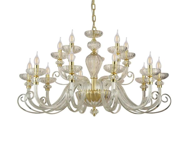 Подвесная люстра Newport 8620+5/C mat.soft gold clear М0071529