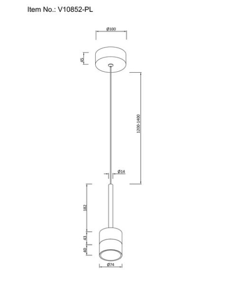 Подвесной светодиодный светильник Moderli Self V10852-PL
