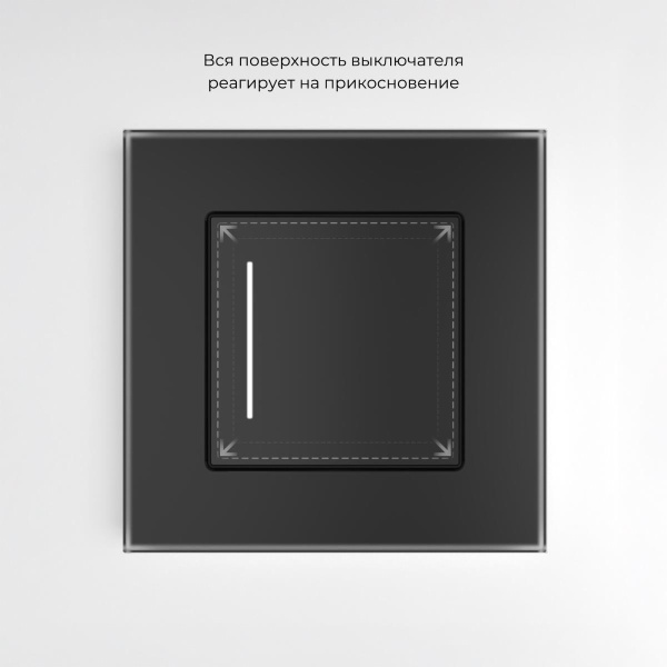 Сенсорный выключатель одноклавишный Werkel с подсветкой W4512008 4690389198007