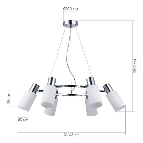 Подвесная люстра Evoluce Gessi SLE1139-103-06