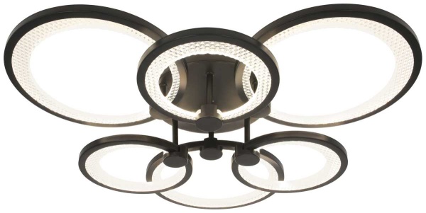 Светильник потолочный светодиодный ЭРА Модерн С ДУ Odry CLL-1-117-RC BK Б0069752