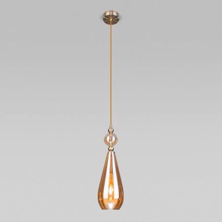 Подвесной светильник Eurosvet Ilario 50202/1 янтарный