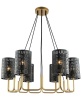 Подвесная люстра Lumien Hall Ноэль 4005/6P-GD-BK