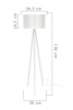 Торшер Toplight Sarah TL1618S-01WH