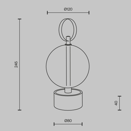 Аккумуляторный светильник Maytoni MOD478RL-L3B3K