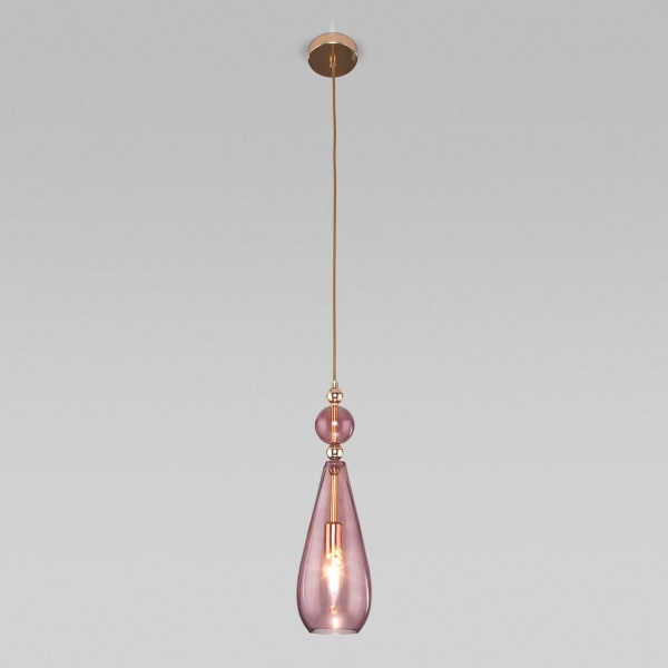 Подвесной светильник Eurosvet Ilario 50202/1 пурпурный