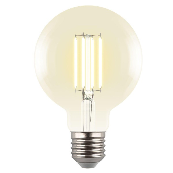 Лампа светодиодная Uniel E27 5W 3000K прозрачная LED-G95-5W/3000K/E27/CL GLY01TR UL-00011942