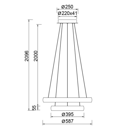 Подвесная люстра Mantra Flats 9429