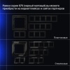 Выключатель встраиваемый Voltum S70 трехклавишный 10А, (черный матовый) VLS030108