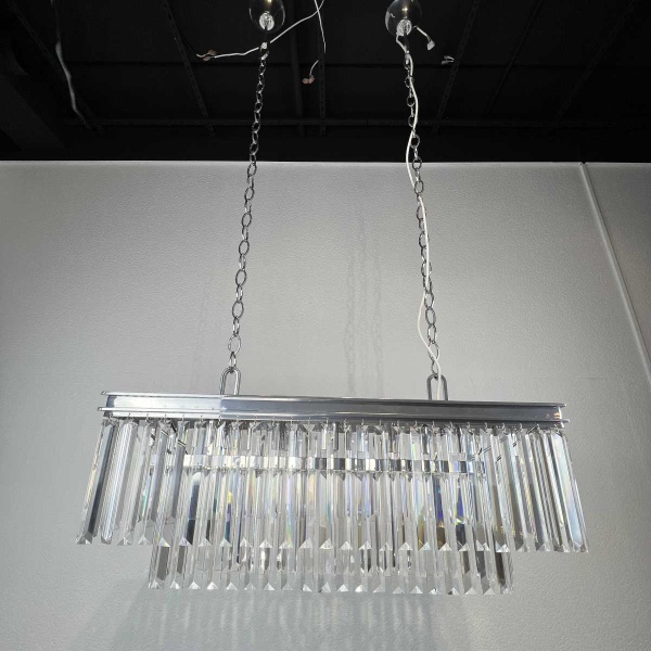 Подвесная люстра Imperium Loft Rh 1920S Odeon Clear Glass Fringe Chrome 228792-22