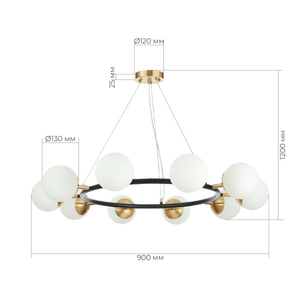 Подвесная люстра Evoluce FORLI SLE220403-10