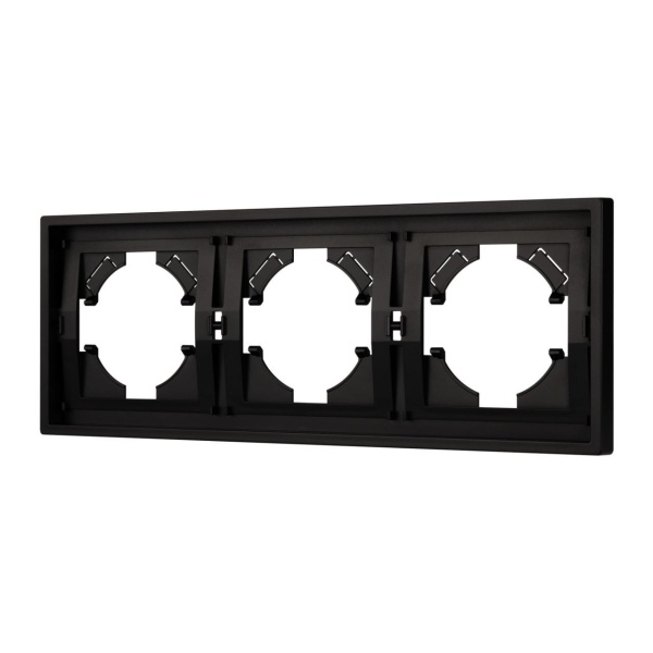 Рамка пластиковая FRM-TENDO-PL-3-BK Arlight 053844