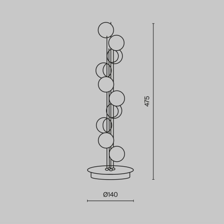 Настольная лампа Maytoni Tessara MOD081TL-L14G3K