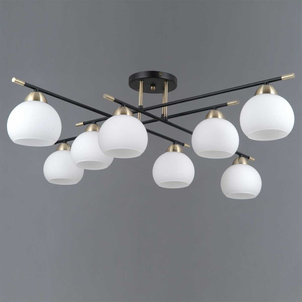 Потолочный светильник ILLUMICO IL0446-8CSQ-24 BK AB LIBRA