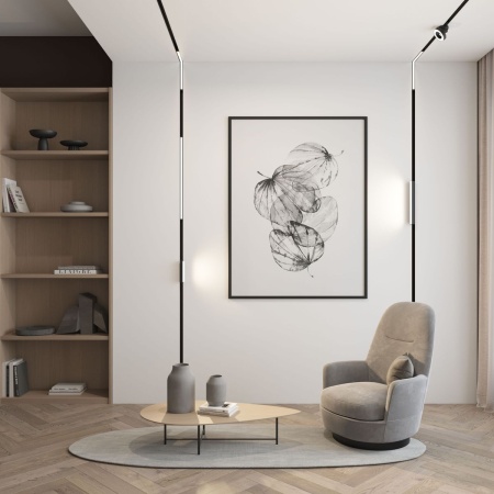 Трековый светодиодный светильник Denkirs Smart Linear DK8003-BK