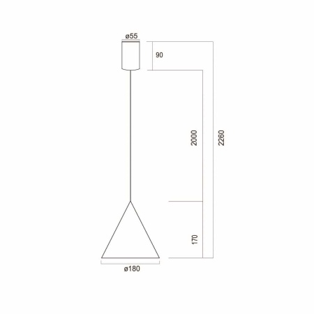 Подвесной светильник Mantra Cono 9451