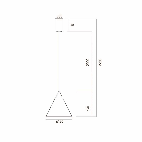 Подвесной светильник Mantra Cono 9451