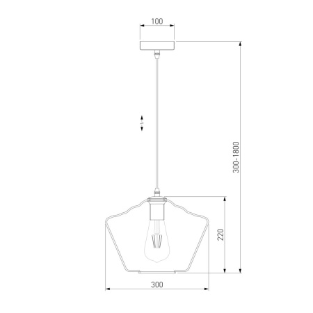 Подвесной светильник Eurosvet Franco 50199/1 золото