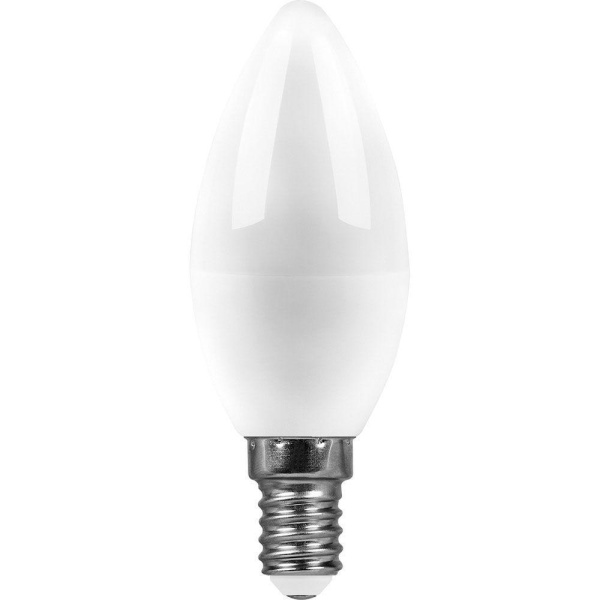 Лампа светодиодная Saffit E14 7W 6400K матовая SBC3707 55169