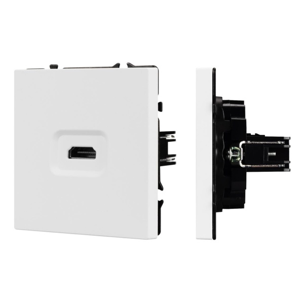 Механизм HDMI розетки SCT-NOBE-MHD1-SFPL-WH Arlight 061846