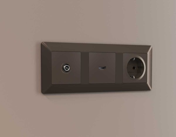Лицевая панель ТВ-розетки AMBRELLA VOLT AP6430