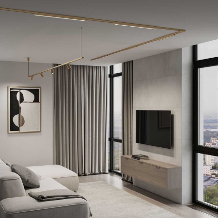 Трековый светильник Elektrostandard Brass Line a071850