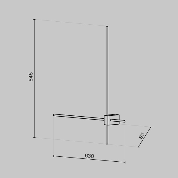 Настенный светильник Maytoni Technical Pars C070WL-L12GB3K