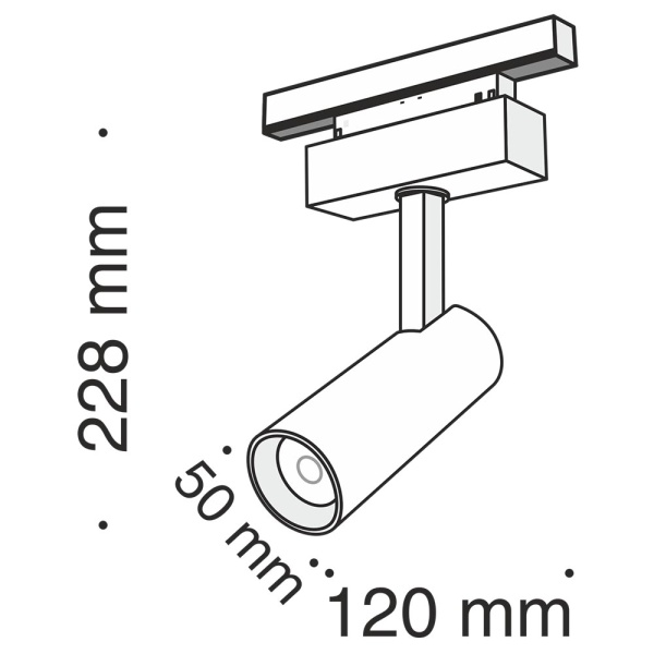 Трековый светодиодный светильник Maytoni Track Lamps TR019-2-10W4K-B