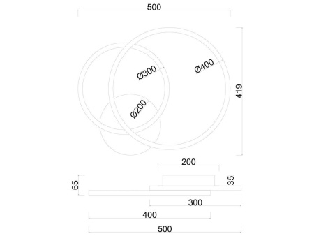 Потолочная светодиодная люстра Arte Lamp Sierra A2211PL-2BK