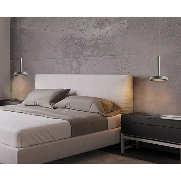Подвесной светильник Italline IT02-025 dark silver 3000K+IT02-024 black