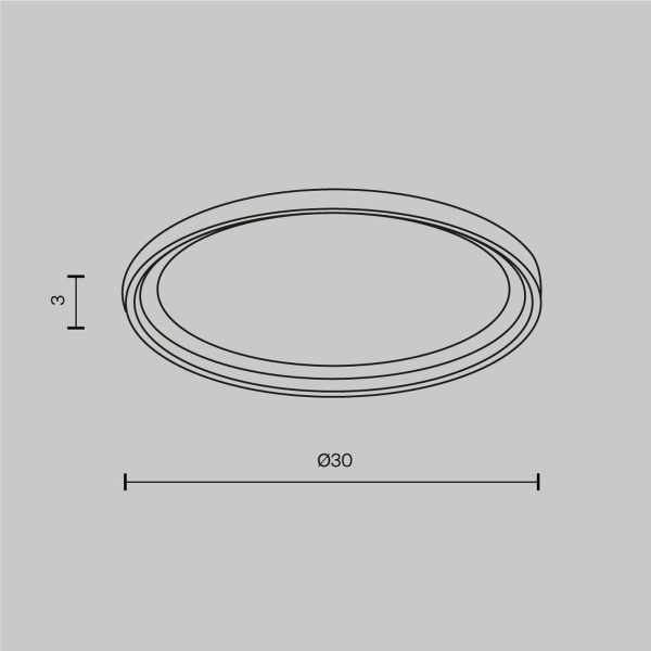 Фиксирующее кольцо для встраиваемого светильника Maytoni Downlight DLA110-B