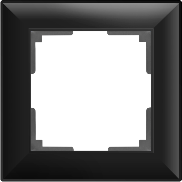 Рамка на 1 пост Werkel Fiore черный матовый W0012208 4690389160332