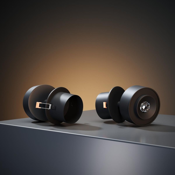 Встраиваемый светодиодный светильник Elektrostandard Only 25089/LED 6W 4000K черный a064253