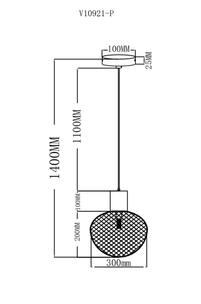 Подвесной светильник Moderli Sunset V10921-P