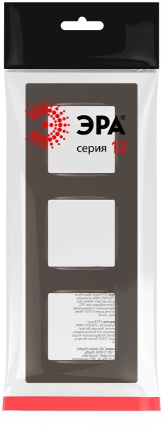 Рамка для розеток и выключателей ЭРА Серия 12 12-5203-13 на 3 поста, Классик, бронза Б0067782
