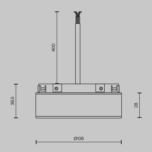 Источник напряжения Maytoni Technical TRA172DR-100W-DD-B