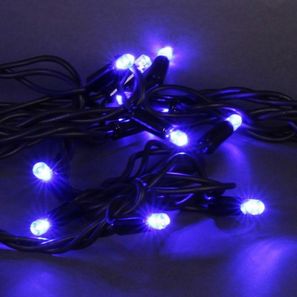 Cветодиодная гирлянда Sneha нить 230V синий мерцающий A-026A BL/W FLASH