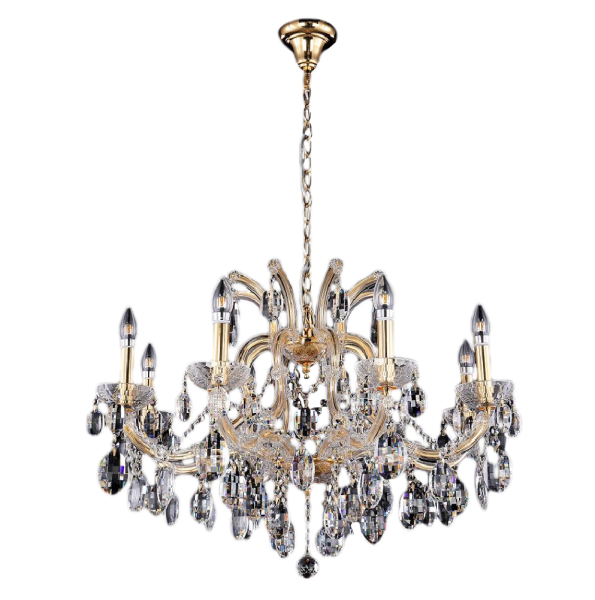 Подвесная люстра Crystal Lux Hollywood SP8 Gold