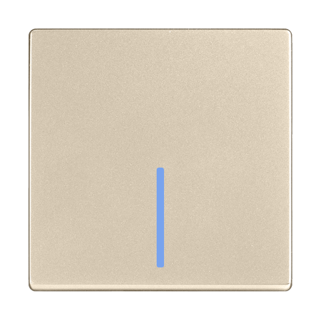Выключатель Werkel одноклавишный проходной с подсветкой шампань W1112111 4690389157110