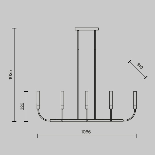 Подвесная люстра Maytoni Deja Vu MOD423CL-08C