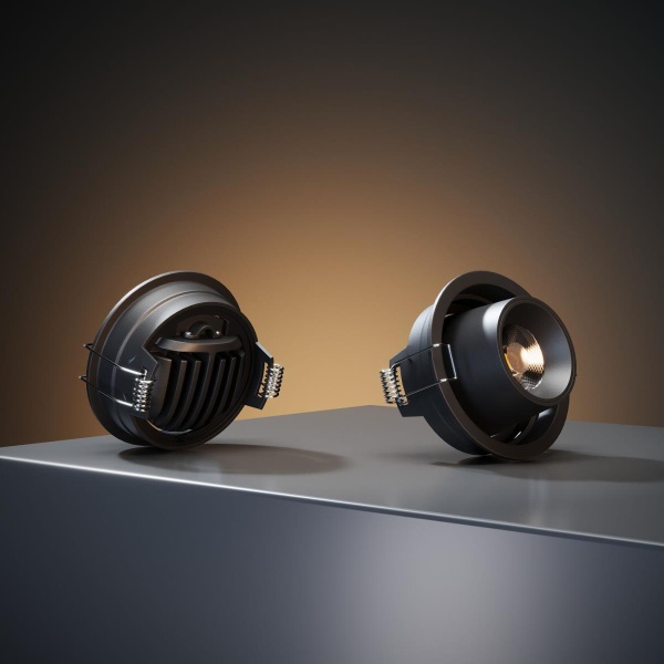 Встраиваемый светодиодный светильник Elektrostandard Conner 25086/LED 8W 4000K черный a063992