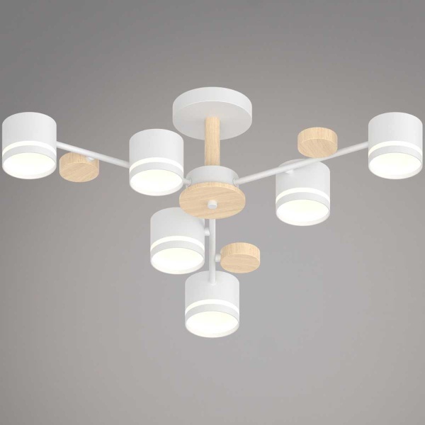 Люстра Reluce 68730-0.3-06 GX53 WH+WOOD