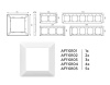 Рамка AMBRELLA VOLT AF110101