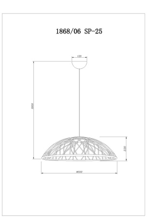 Подвесной светодиодный светильник Divinare Cervantes 1868/06 SP-25