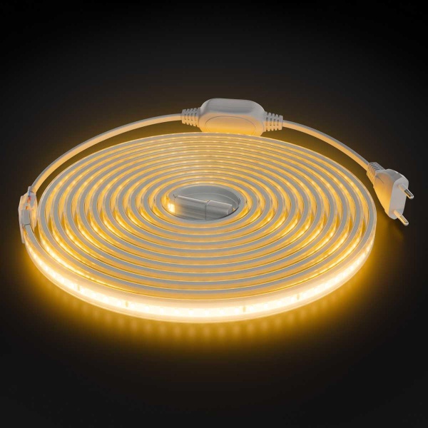 Комплект светодиодной влагозащищенной ленты Apeyron 10W/m 120LED/m 2835SMD теплый белый 5M 10-140