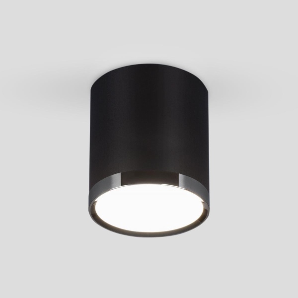 Потолочный светодиодный светильник Elektrostandard DLR024 6W 4200K черный матовый a039018