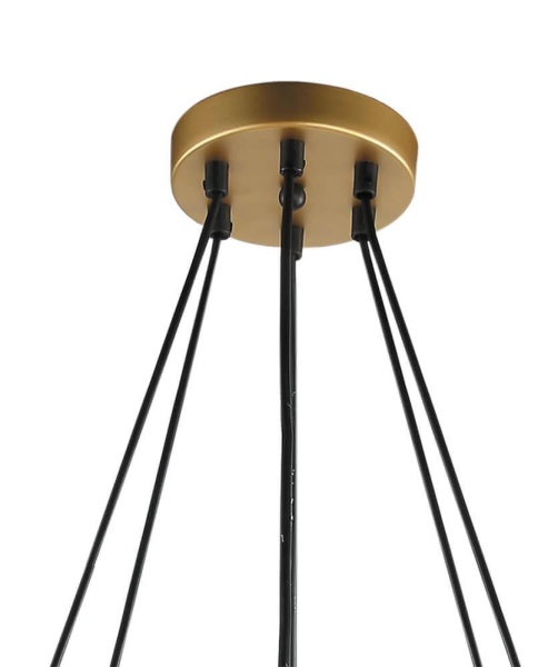 Подвесная люстра Lumien Hall Ноэль 4005/6P-GD-BK