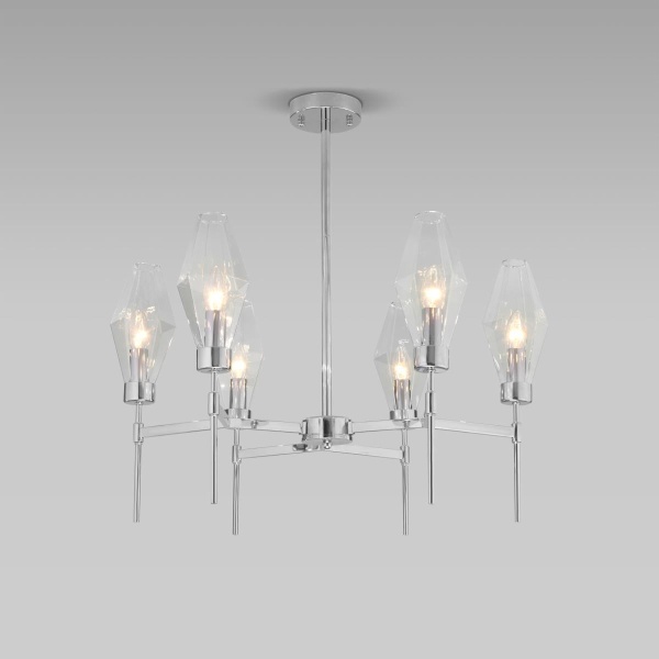 Подвесная люстра Eurosvet Prism 60143/6 хром