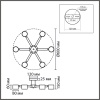 Потолочная люстра Lumion Vudi Comfi 8306/6C