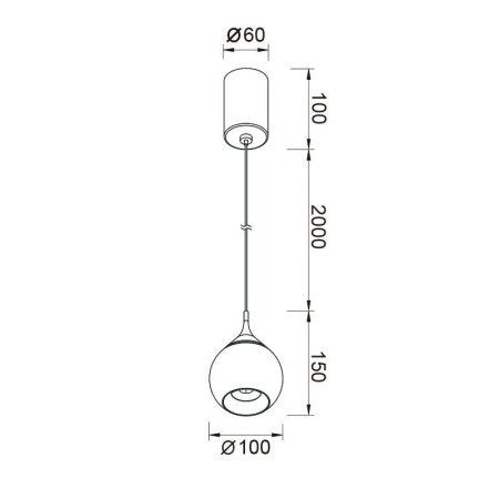 Подвесной светодиодный светильник Mantra Drop 8891